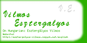 vilmos esztergalyos business card