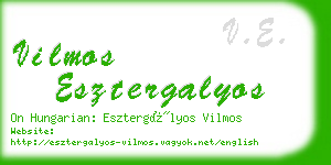 vilmos esztergalyos business card